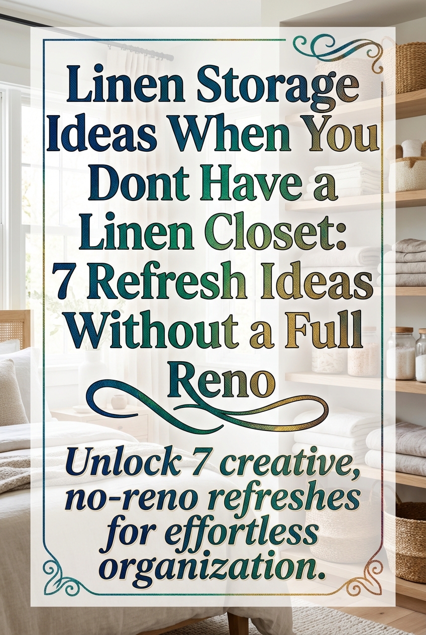 Linen Storage Ideas When You Dont Have a Linen Closet: 7 Refresh Ideas Without a Full Reno - photo 2