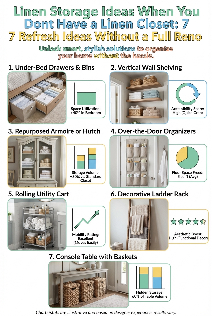 Linen Storage Ideas When You Dont Have a Linen Closet: 7 Refresh Ideas Without a Full Reno - photo 3