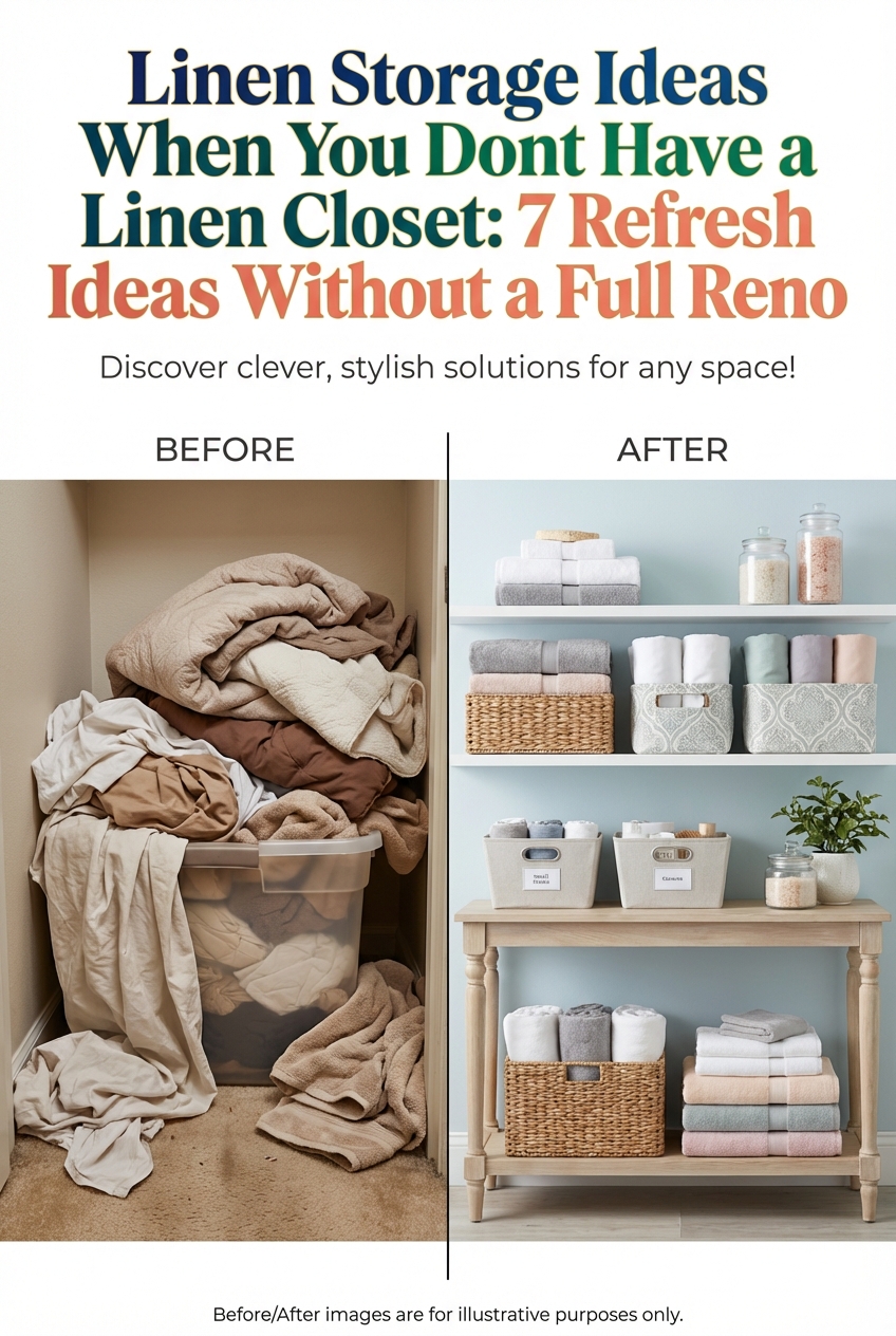 Linen Storage Ideas When You Dont Have a Linen Closet: 7 Refresh Ideas Without a Full Reno - photo 5