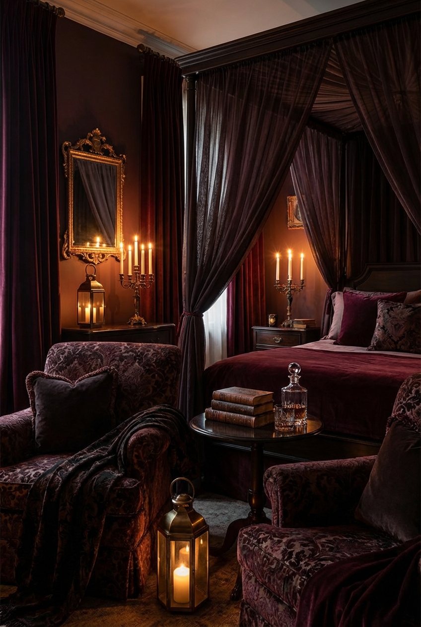 Vamp Romantic Bedroom Tips and Tricks: Cozy Drama Without Clutter