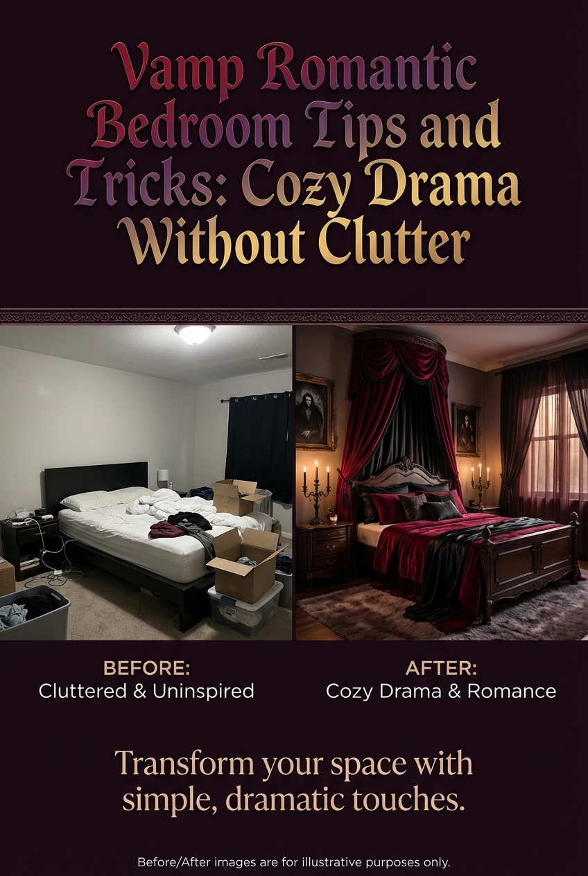 Vamp Romantic Bedroom Tips and Tricks: Cozy Drama Without Clutter - photo 5