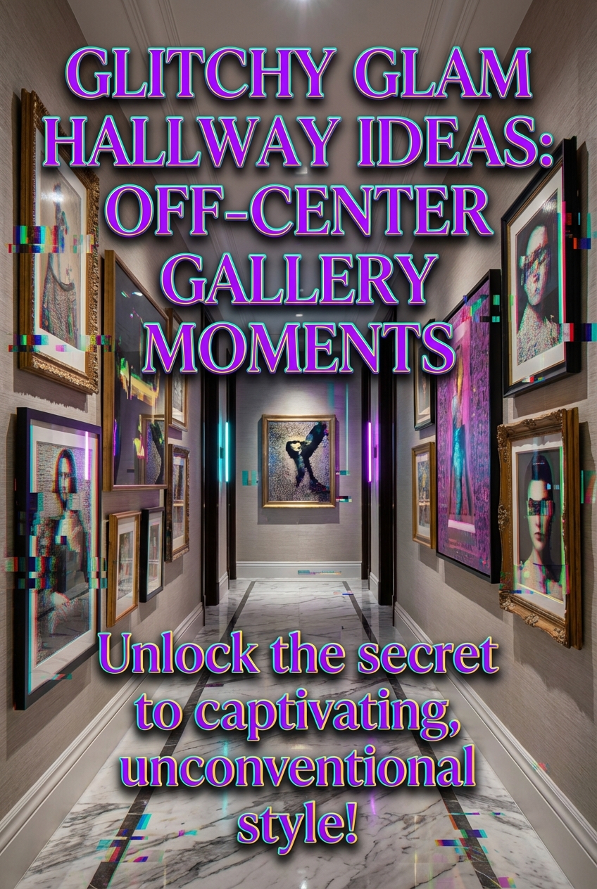 Glitchy Glam Hallway Ideas: Off-Center Gallery Moments - photo 2