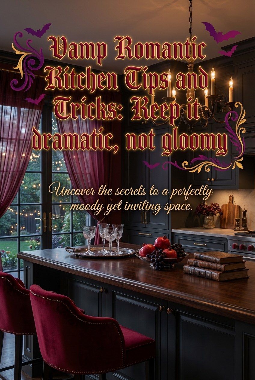 Vamp Romantic Kitchen Tips and Tricks: Keep it dramatic, not gloomy - photo 2