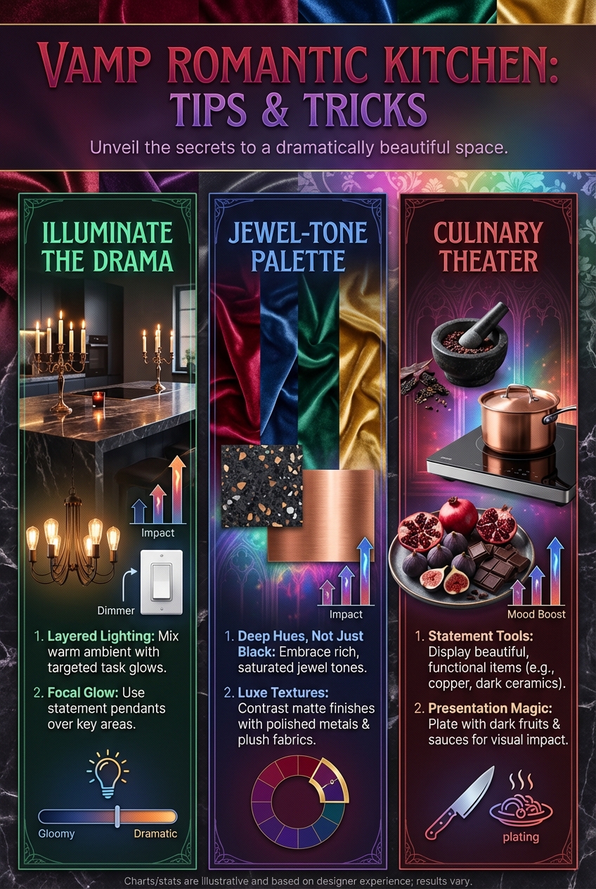 Vamp Romantic Kitchen Tips and Tricks: Keep it dramatic, not gloomy - photo 4