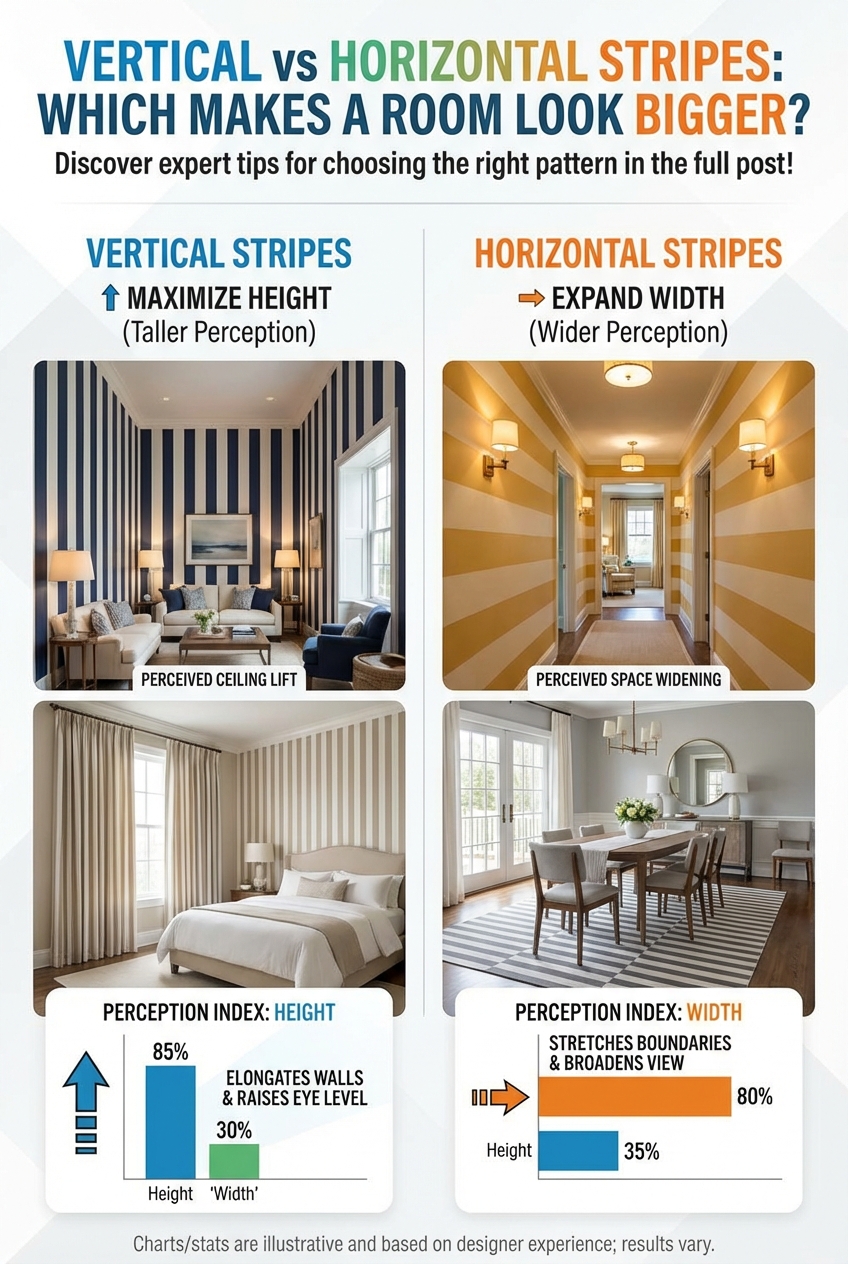 Vertical vs Horizontal Stripes: Which Makes a Room Look Bigger? - photo 3
