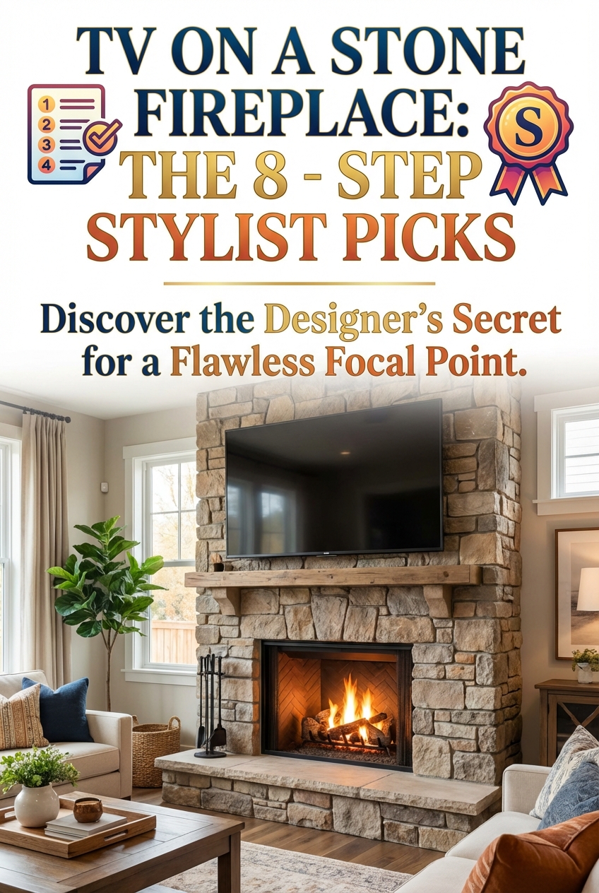 TV on a Stone Fireplace: the 8 – Step Stylist Picks - photo 2