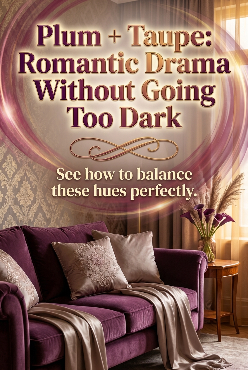 Plum + Taupe: Romantic Drama Without Going Too Dark - photo 2