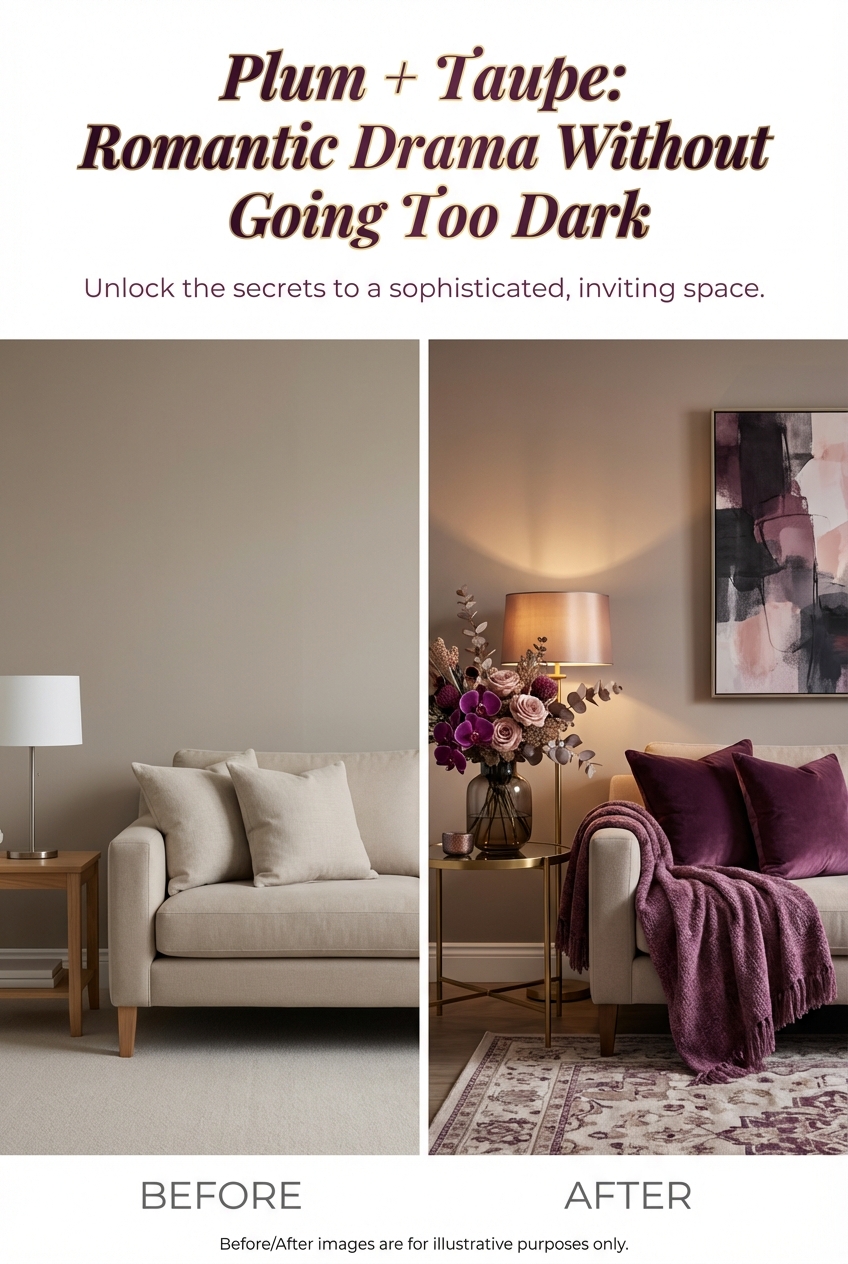 Plum + Taupe: Romantic Drama Without Going Too Dark - photo 5