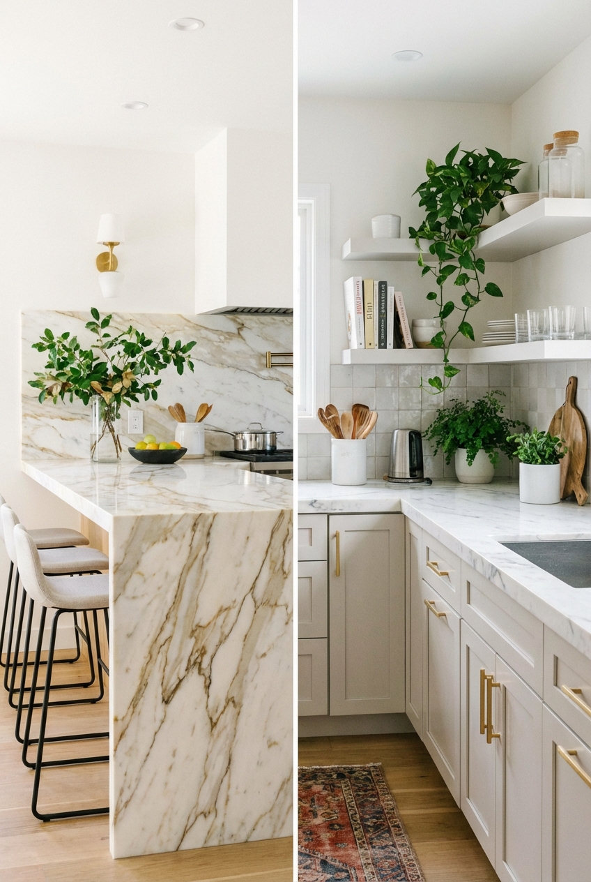 Waterfall Countertops Vs Regular: 10 Refresh Ideas Without a Full Reno
