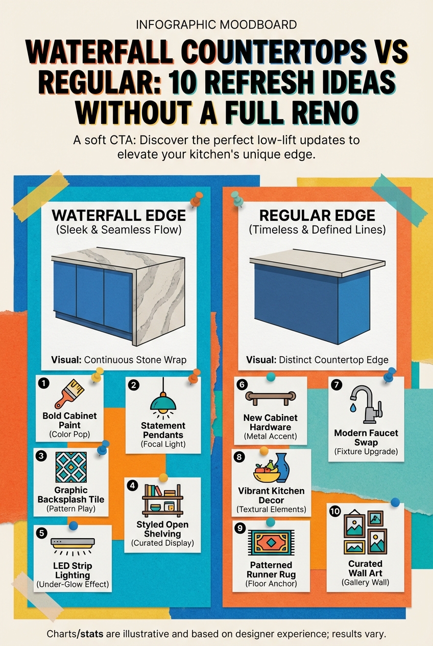 Waterfall Countertops Vs Regular: 10 Refresh Ideas Without a Full Reno - photo 4