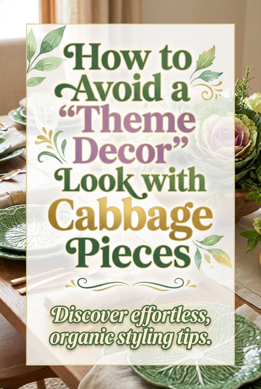 How to Avoid a “Theme Decor” Look with Cabbage Pieces - photo 2