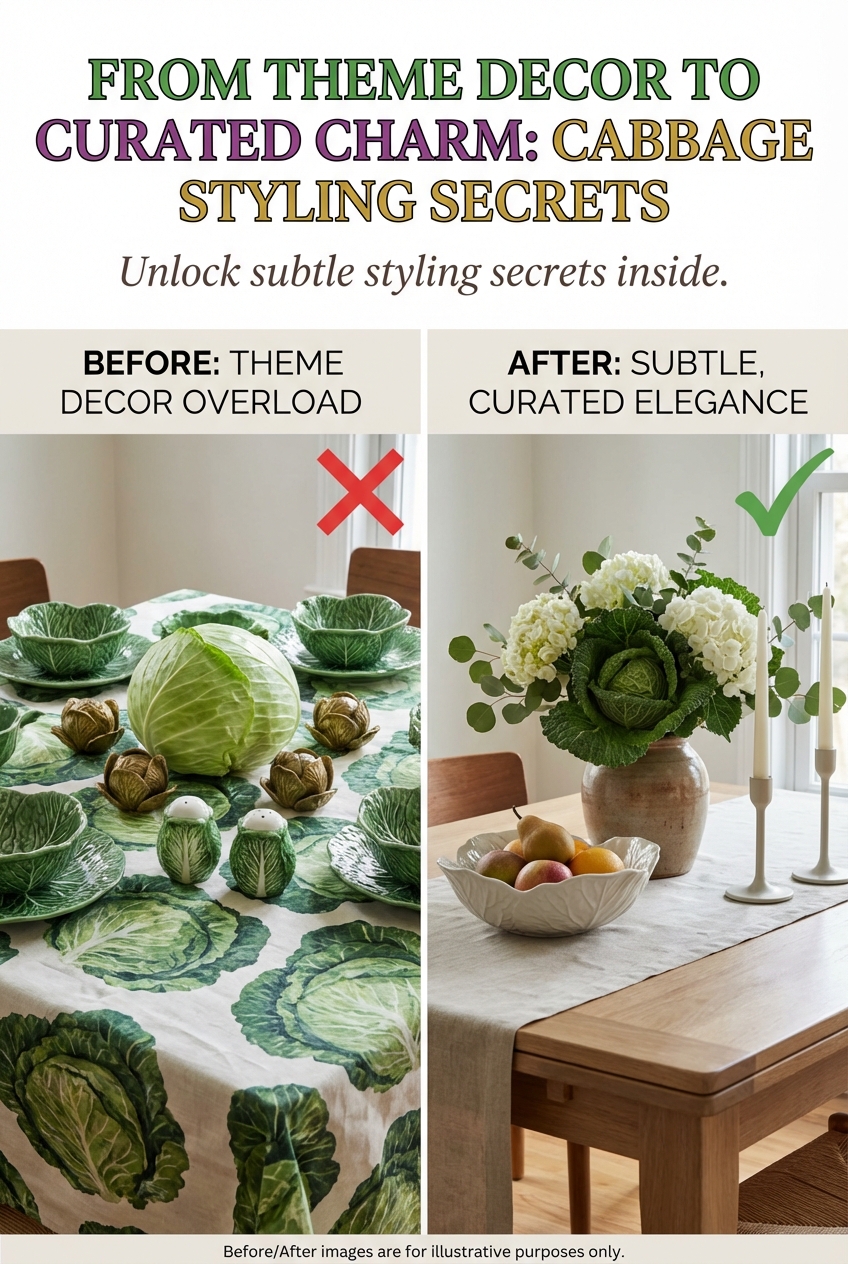 How to Avoid a “Theme Decor” Look with Cabbage Pieces - photo 5