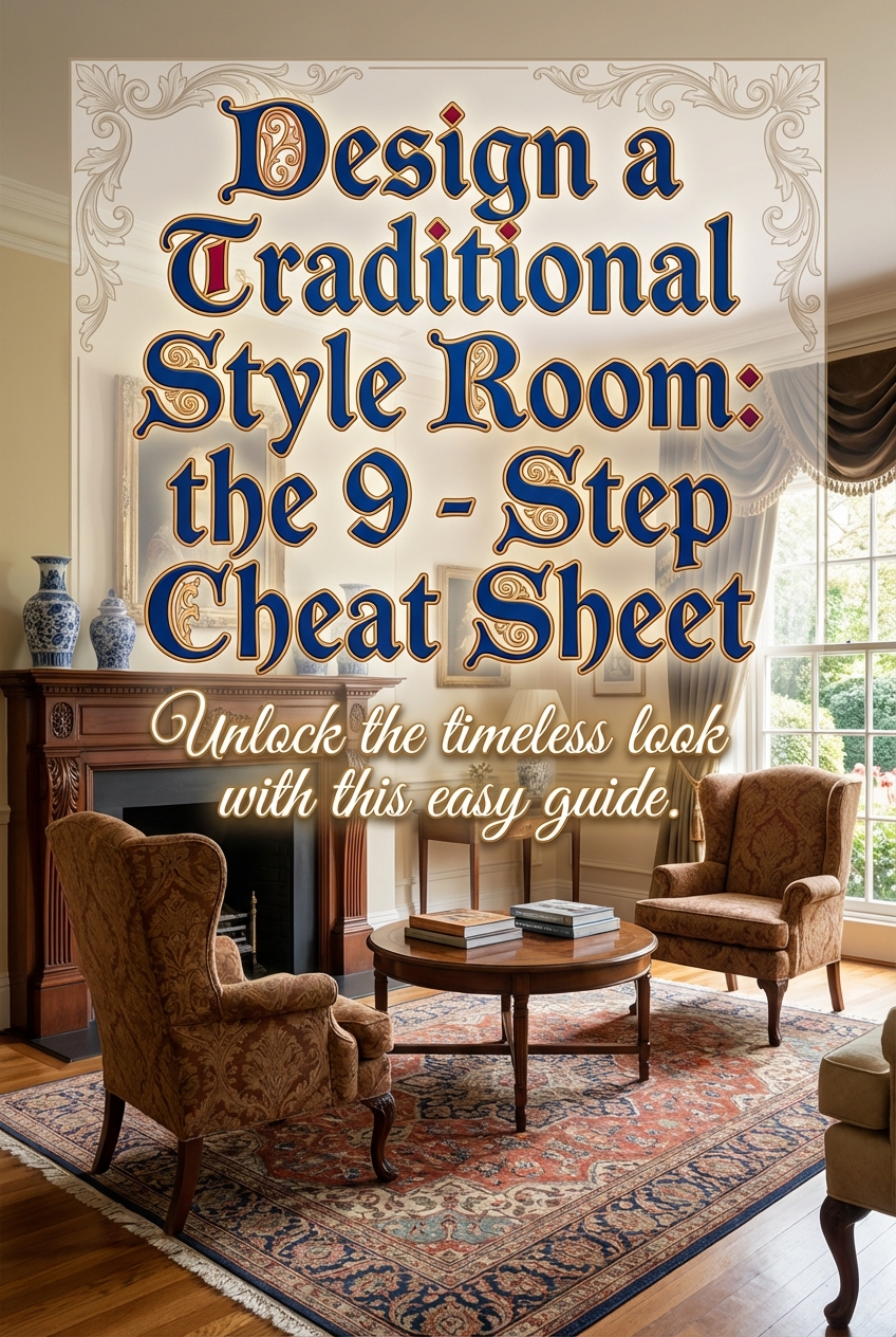 Design a Traditional Style Room: the 9 – Step Cheat Sheet - photo 2
