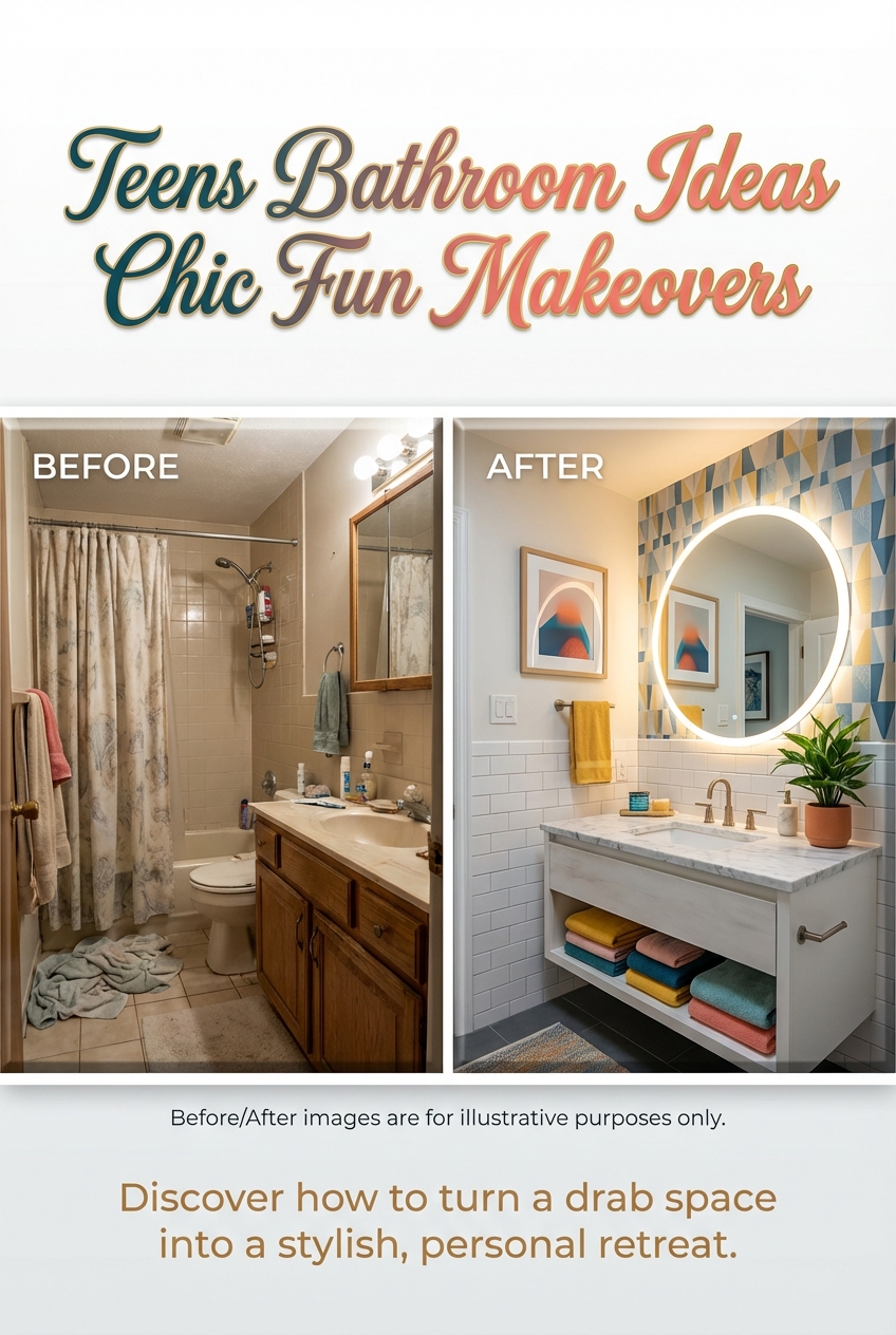 Teens Bathroom Ideas Chic Fun Makeovers - photo 5
