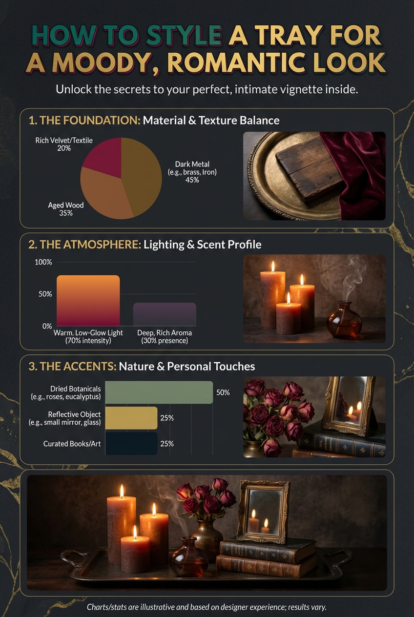 How to Style a Tray for a Moody, Romantic Look - photo 3