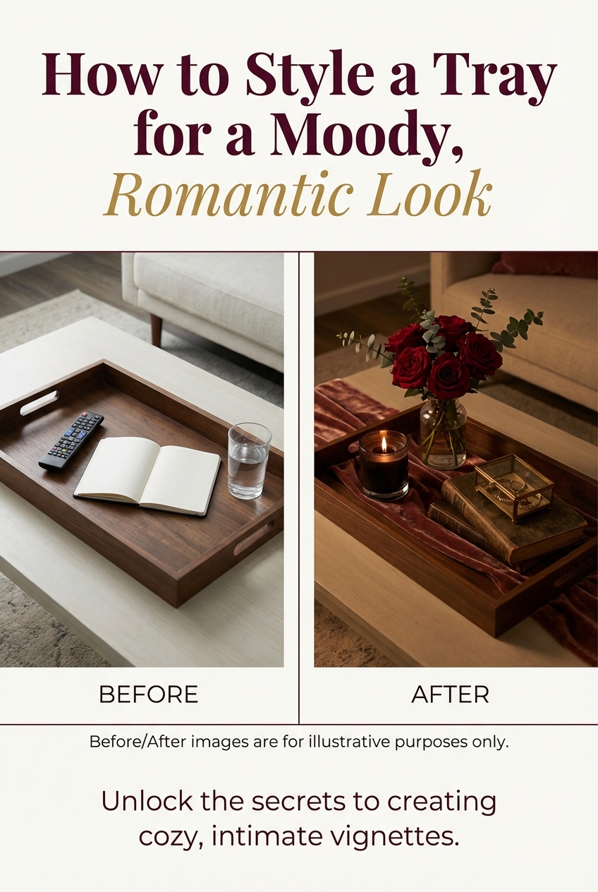 How to Style a Tray for a Moody, Romantic Look - photo 5