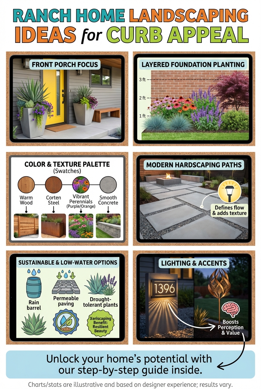 Ranch Home Landscaping Ideas for Curb Appeal - photo 4