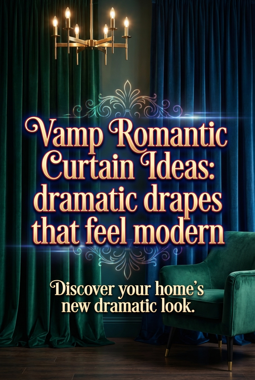 Vamp Romantic Curtain Ideas: dramatic drapes that feel modern - photo 2
