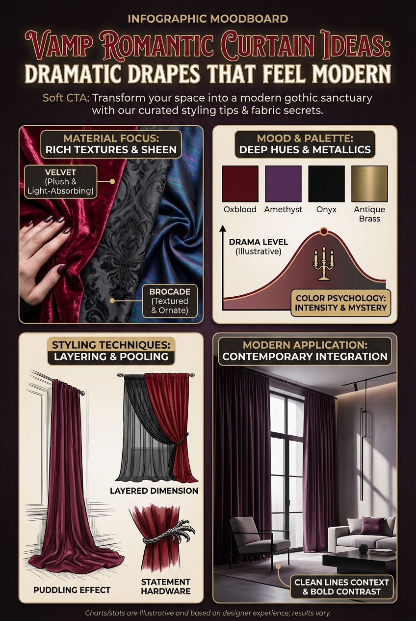 Vamp Romantic Curtain Ideas: dramatic drapes that feel modern - photo 4