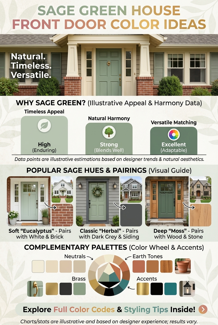 Sage Green House Front Door Color Ideas - photo 3