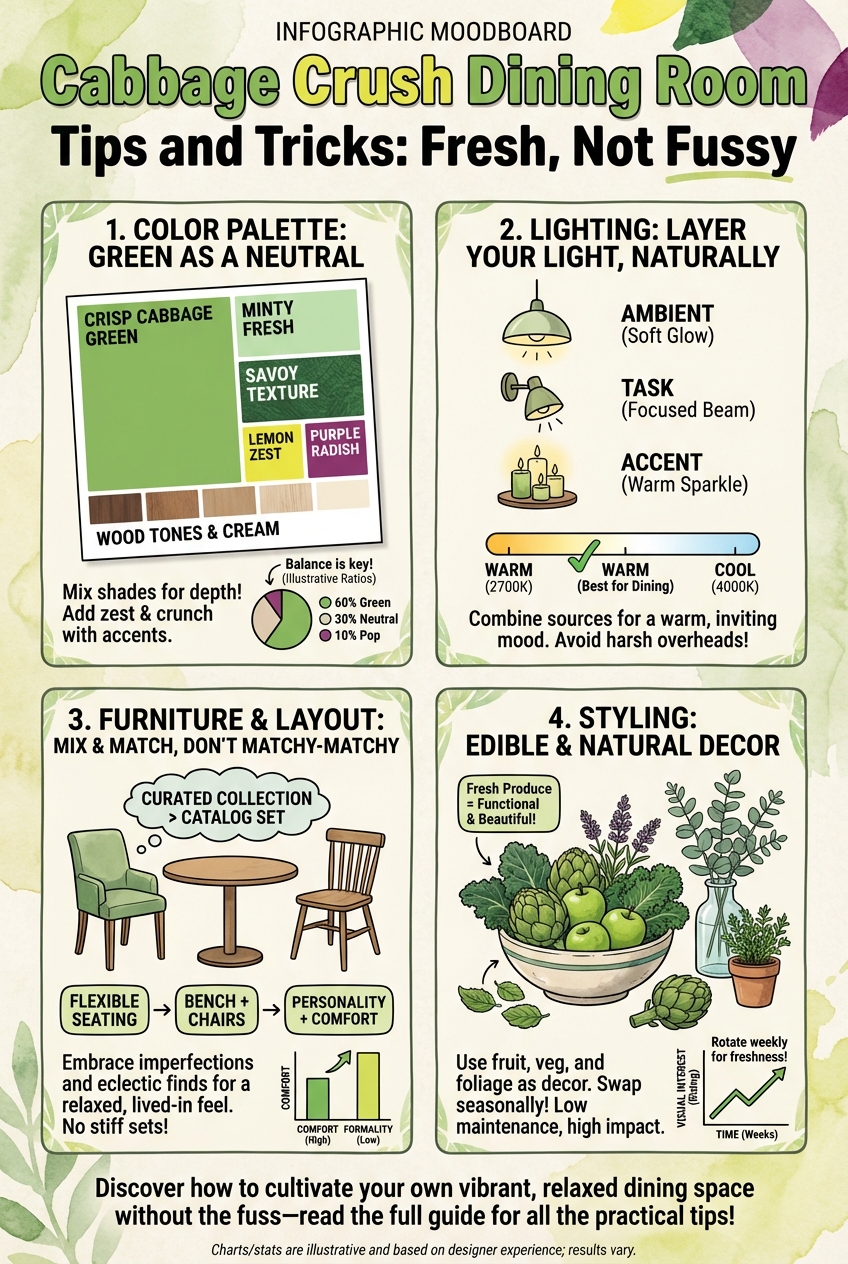 Cabbage Crush Dining Room Tips and Tricks: Fresh, Not Fussy - photo 4