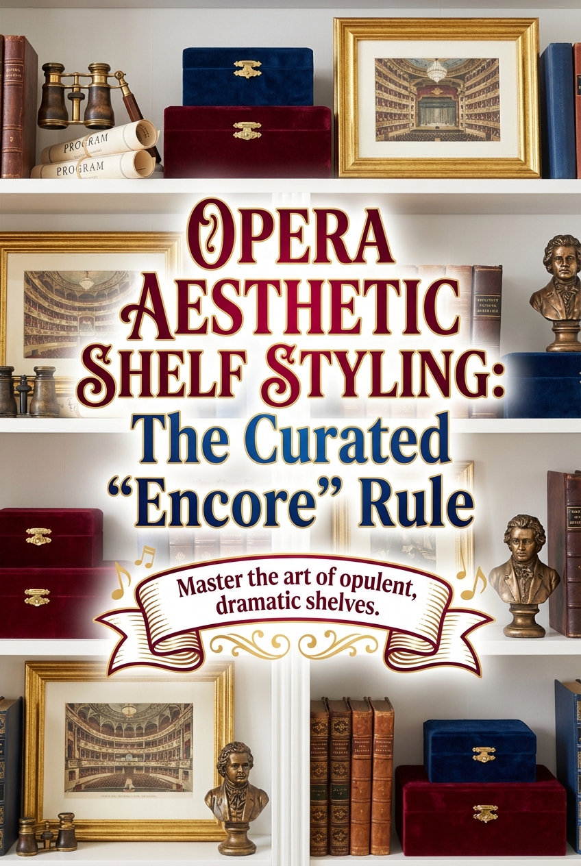 Opera Aesthetic Shelf Styling: The Curated “Encore” Rule - photo 2