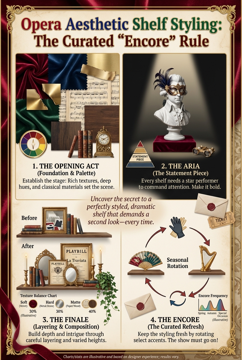 Opera Aesthetic Shelf Styling: The Curated “Encore” Rule - photo 4