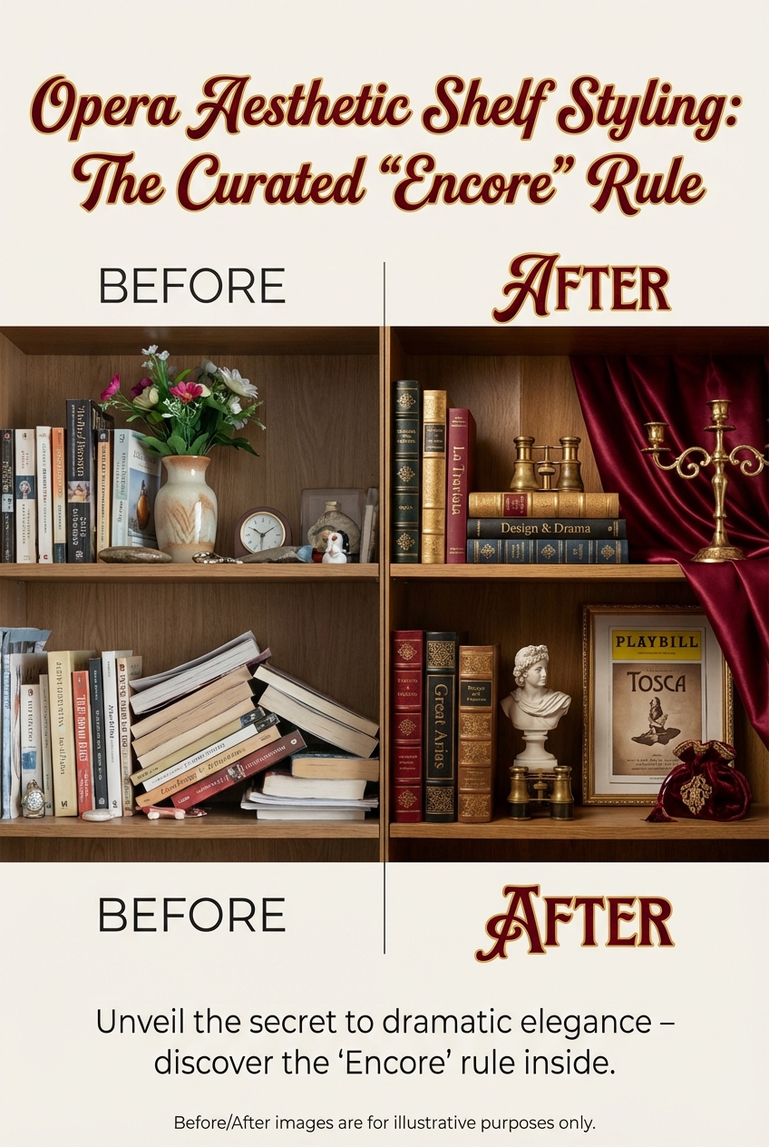 Opera Aesthetic Shelf Styling: The Curated “Encore” Rule - photo 5