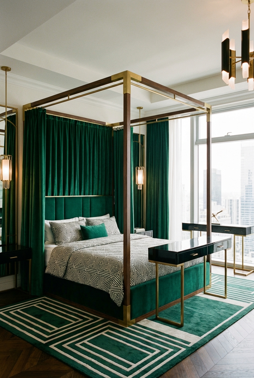 Modern Art Deco Canopy Bed Ideas (Subtle, Sleek, Stylish)