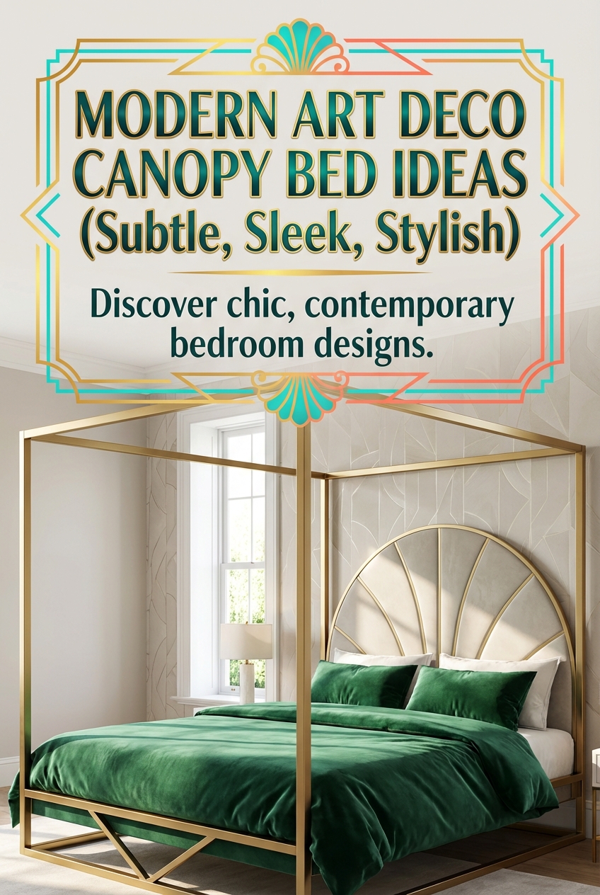 Modern Art Deco Canopy Bed Ideas (Subtle, Sleek, Stylish) - photo 2