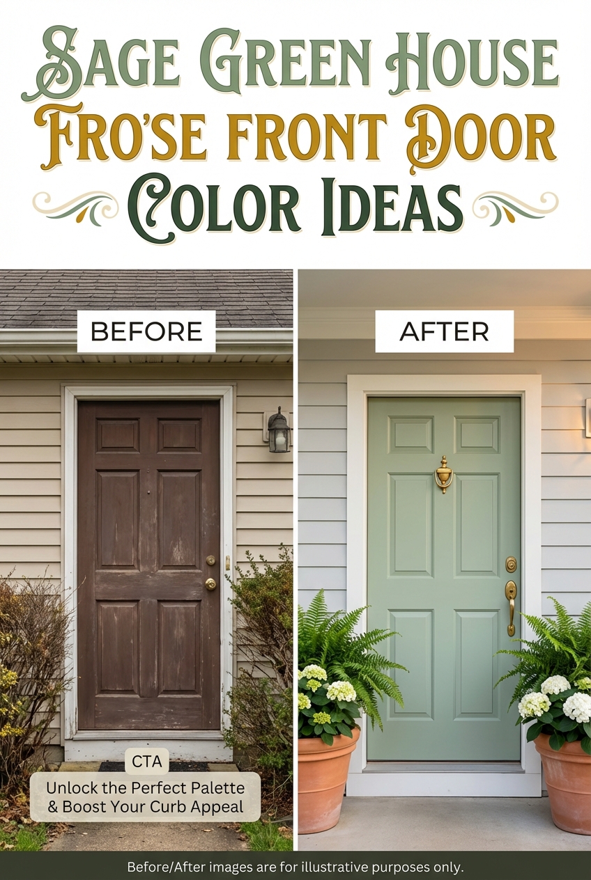 Sage Green House Front Door Color Ideas - photo 5