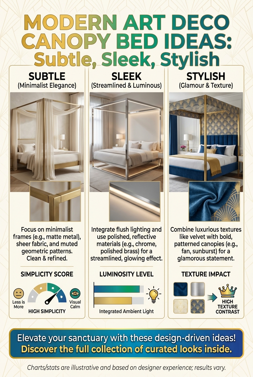 Modern Art Deco Canopy Bed Ideas (Subtle, Sleek, Stylish) - photo 3