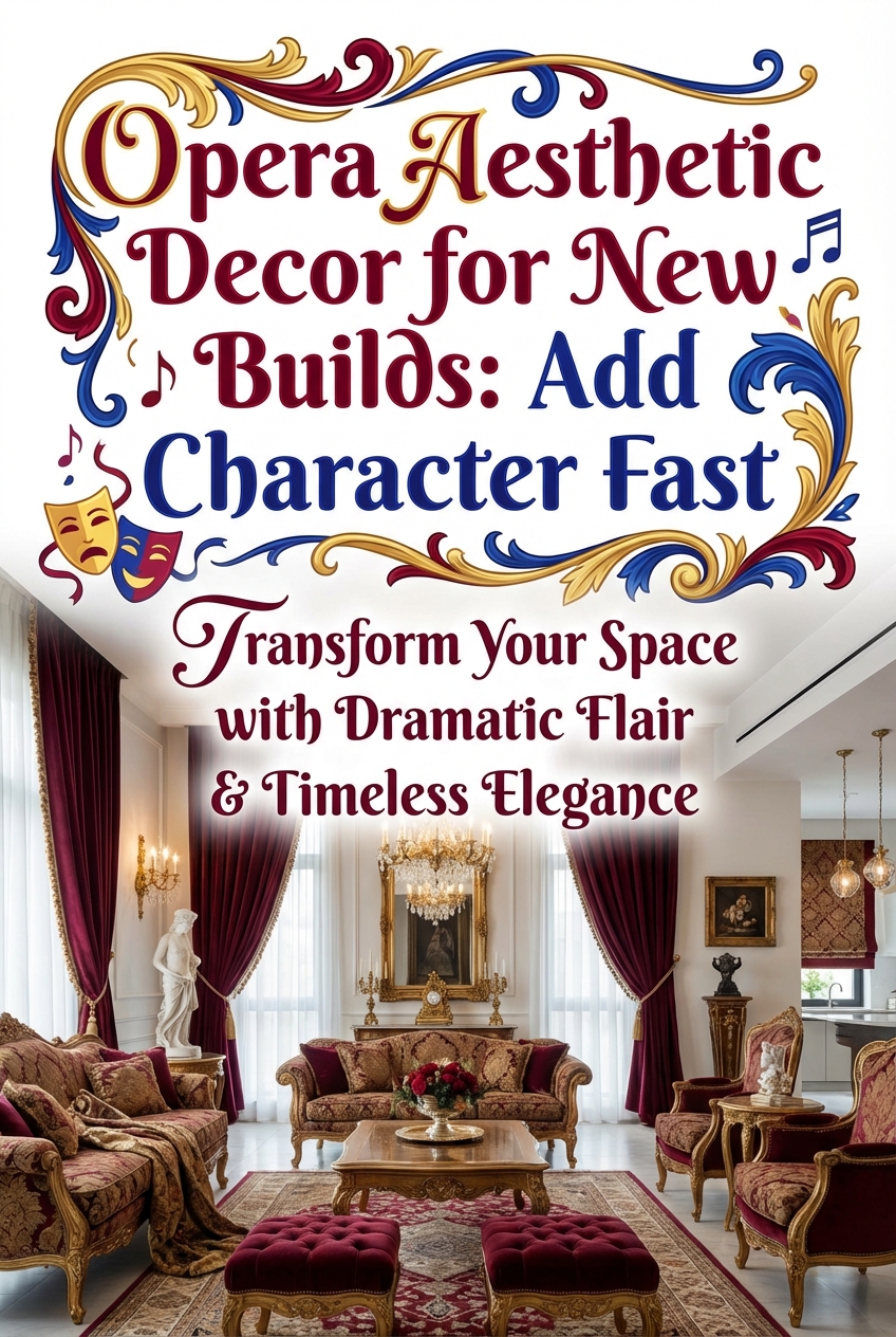 Opera Aesthetic Decor for New Builds: Add Character Fast - photo 2