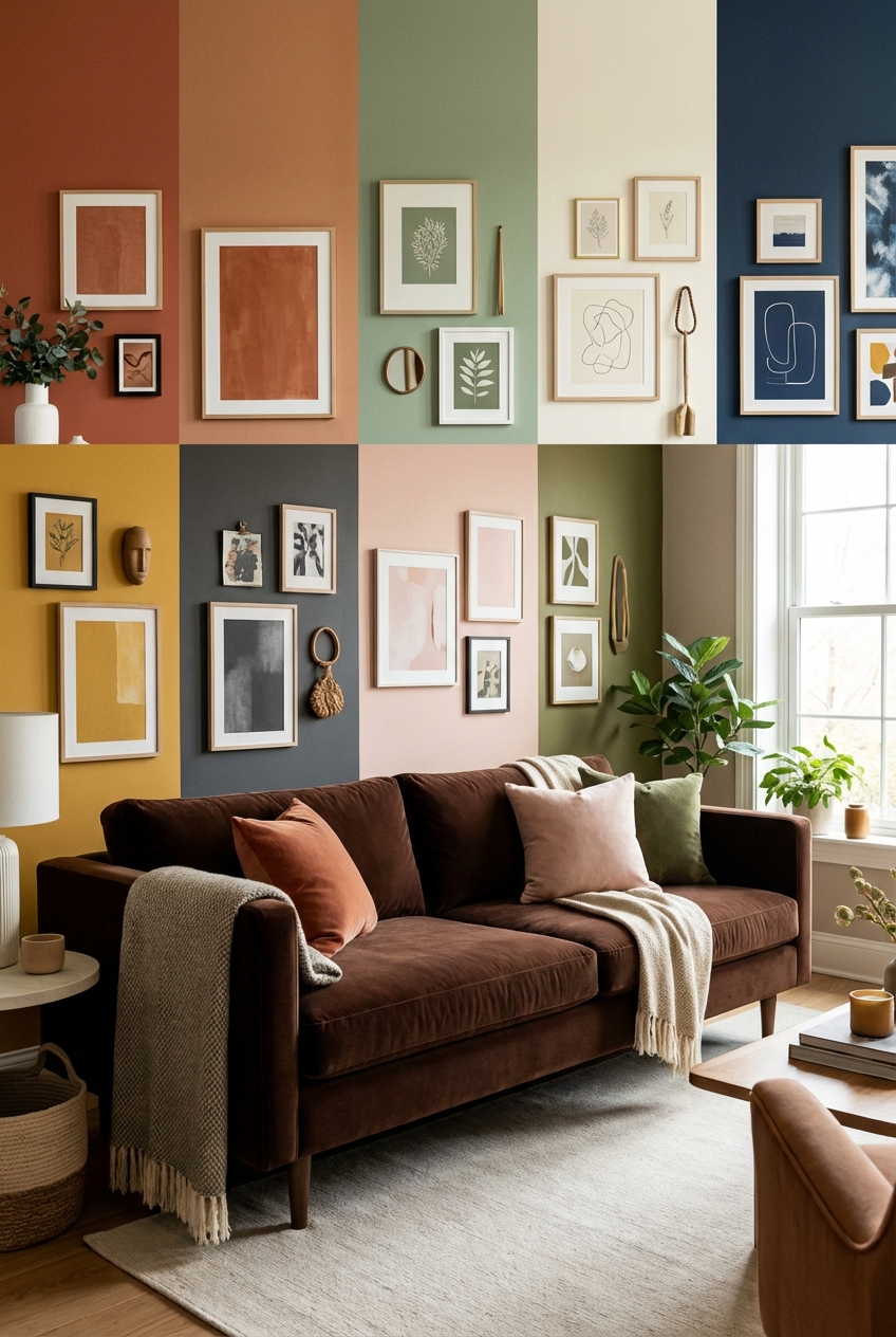 Brown Furniture Wall Color and – 9 Cozy Color Matches