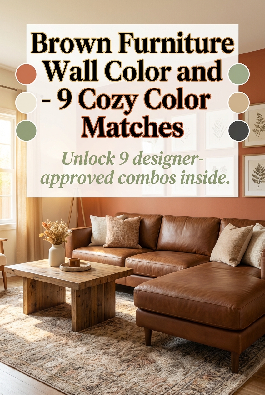 Brown Furniture Wall Color and – 9 Cozy Color Matches - photo 2