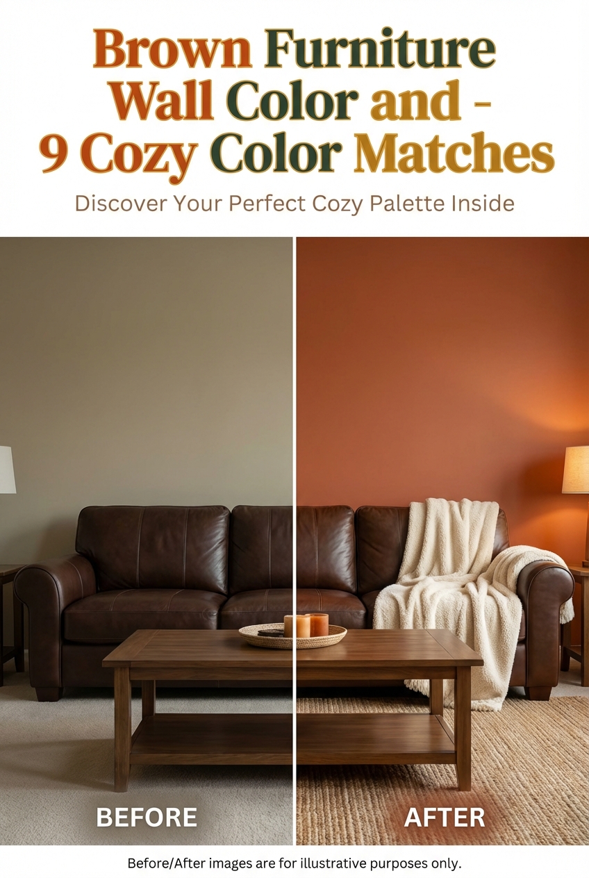 Brown Furniture Wall Color and – 9 Cozy Color Matches - photo 5