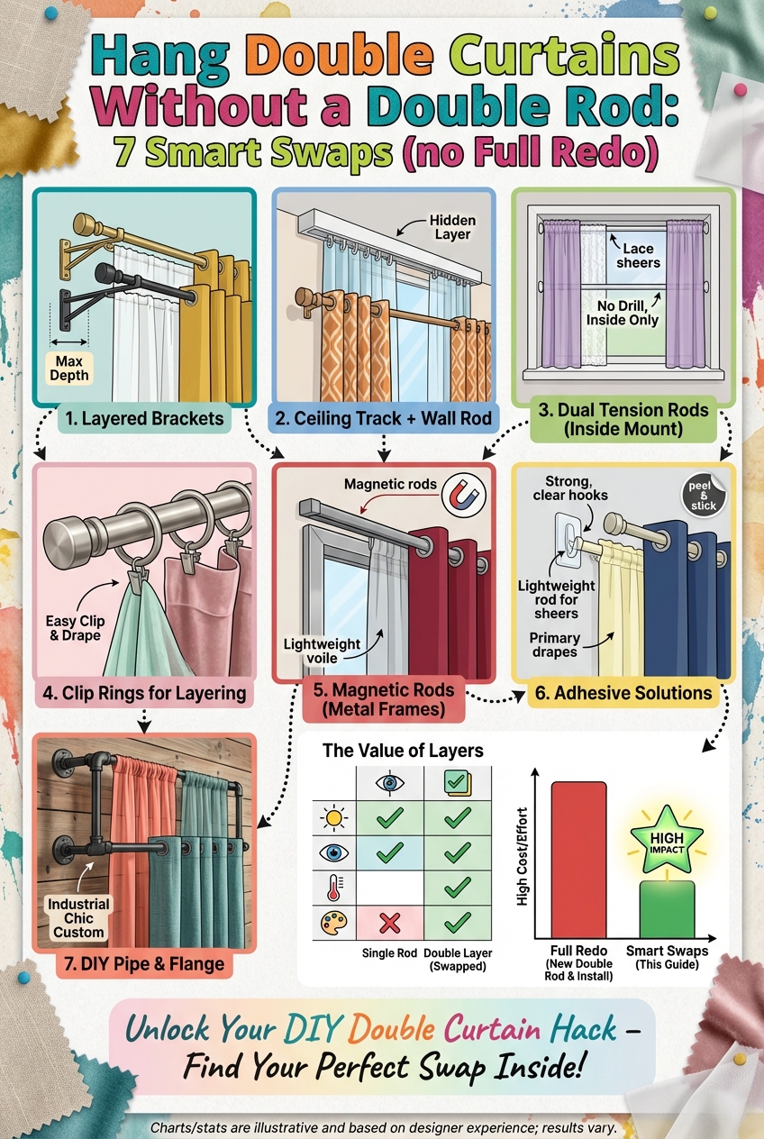 Hang Double Curtains Without a Double Rod: 7 Smart Swaps (no Full Redo) - photo 4