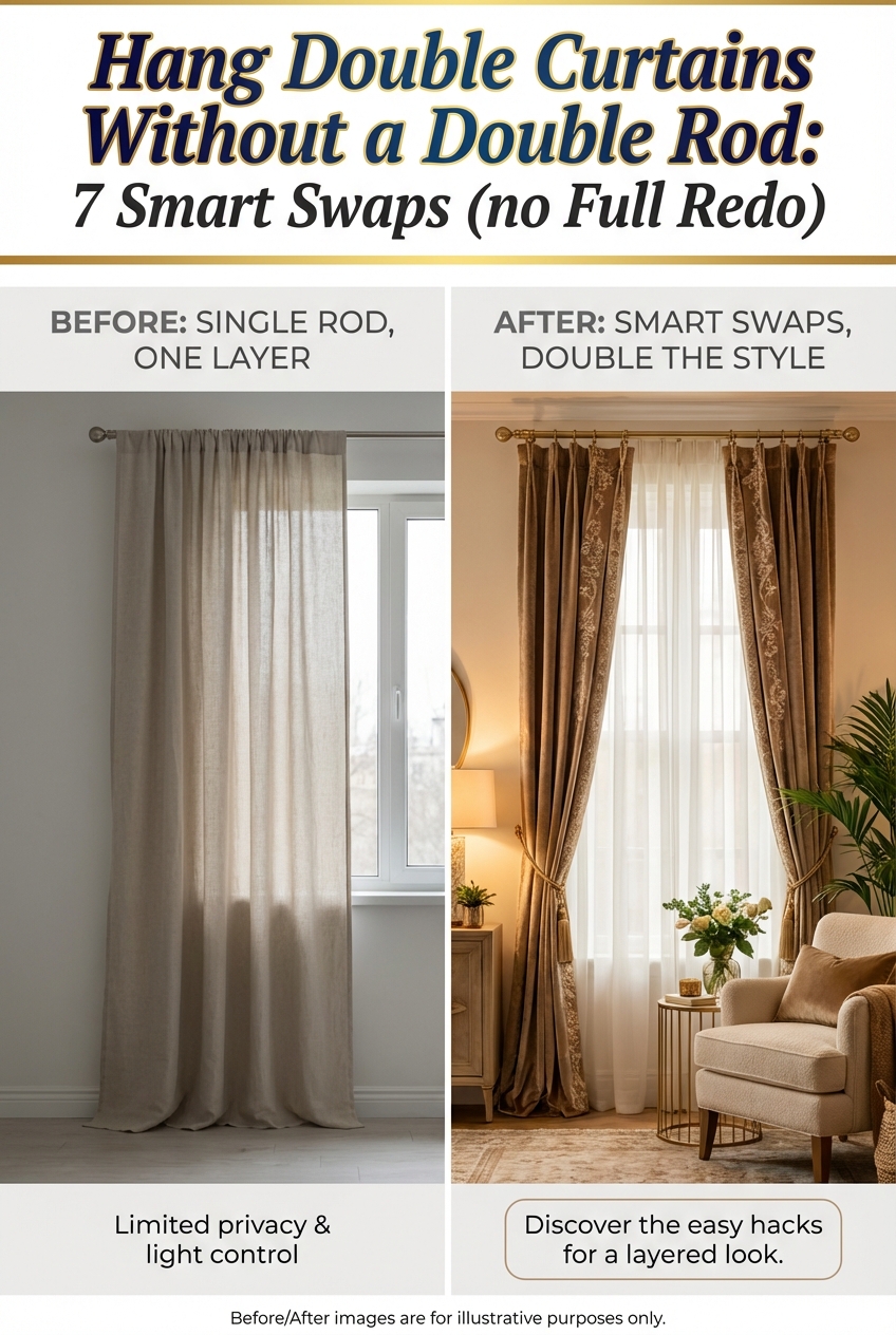Hang Double Curtains Without a Double Rod: 7 Smart Swaps (no Full Redo) - photo 5