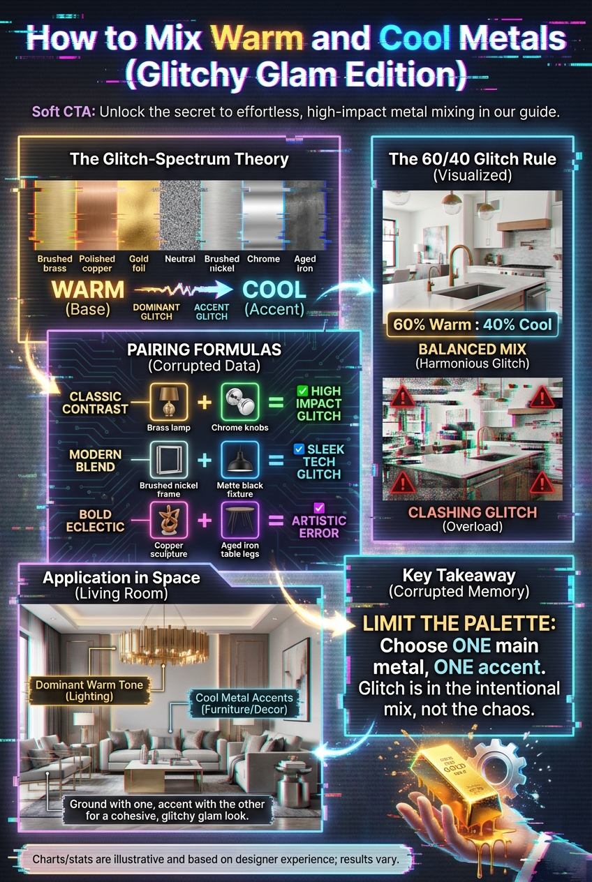 How to Mix Warm and Cool Metals (Glitchy Glam Edition) - photo 4