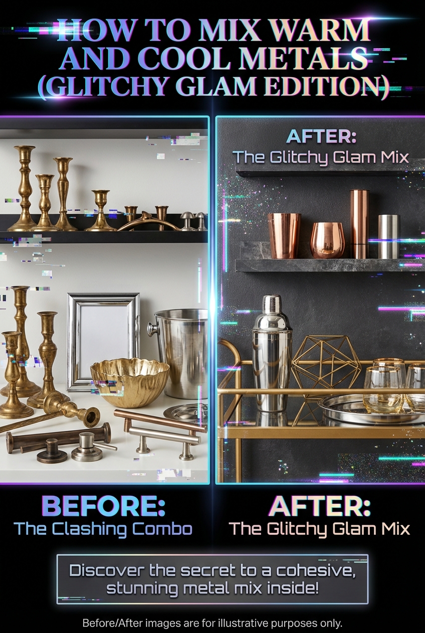 How to Mix Warm and Cool Metals (Glitchy Glam Edition) - photo 5