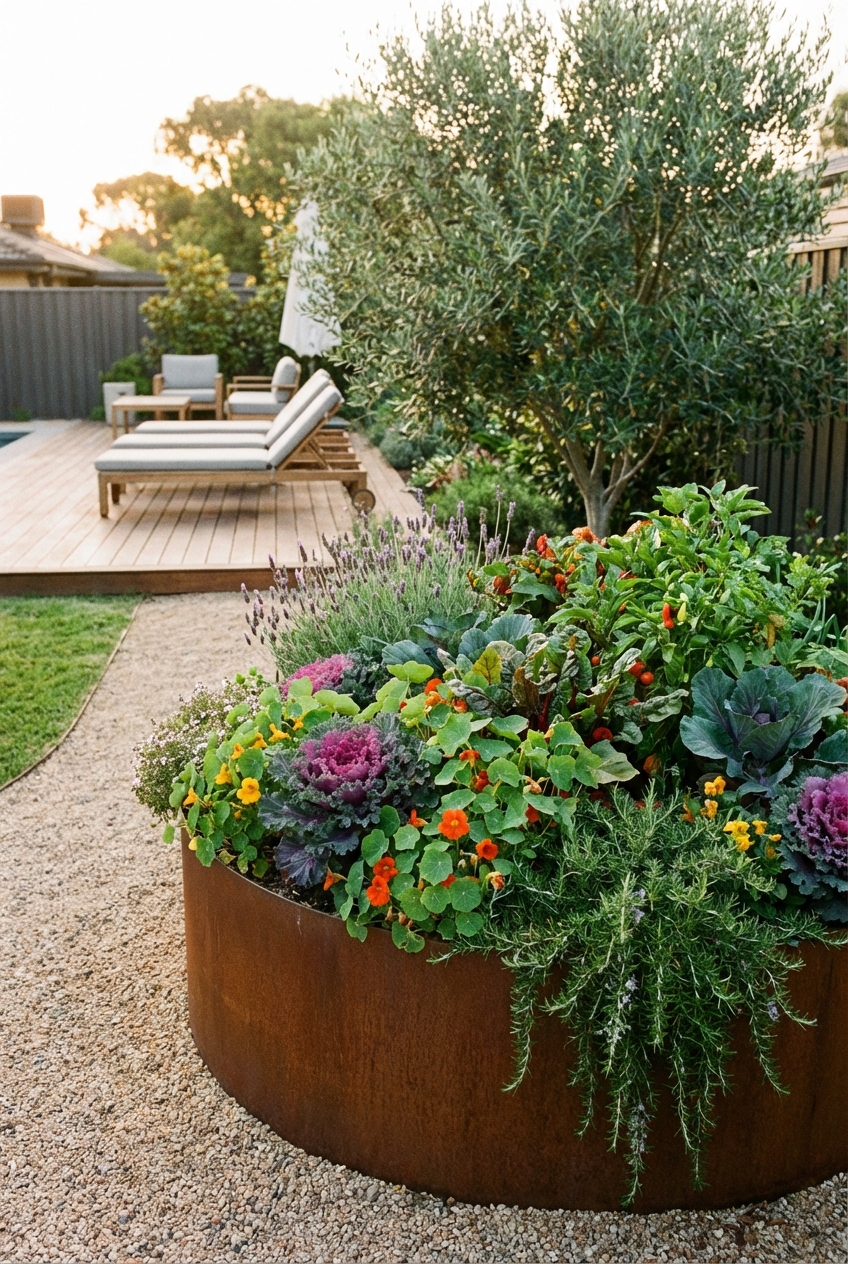 Chic Circular Raised Garden Bed Ideas for Yards
