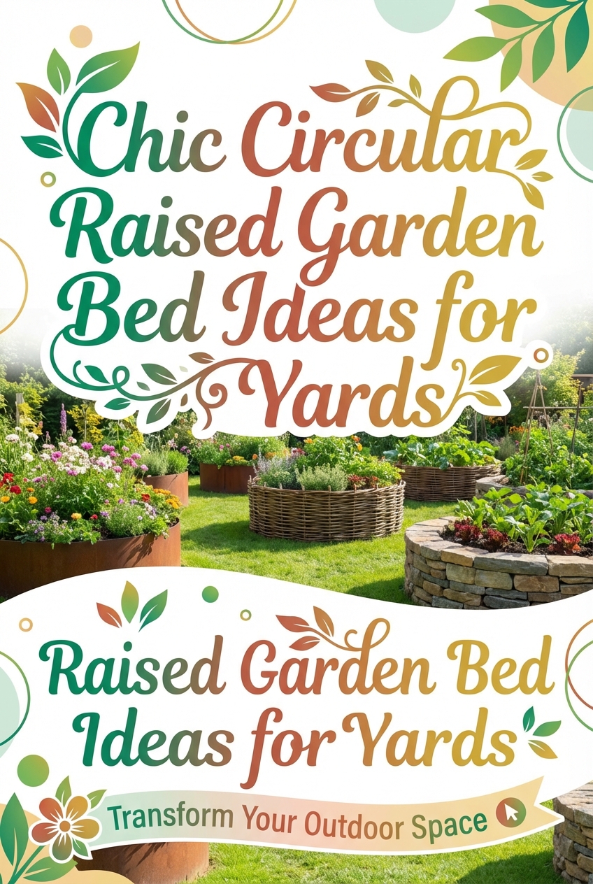 Chic Circular Raised Garden Bed Ideas for Yards - photo 2