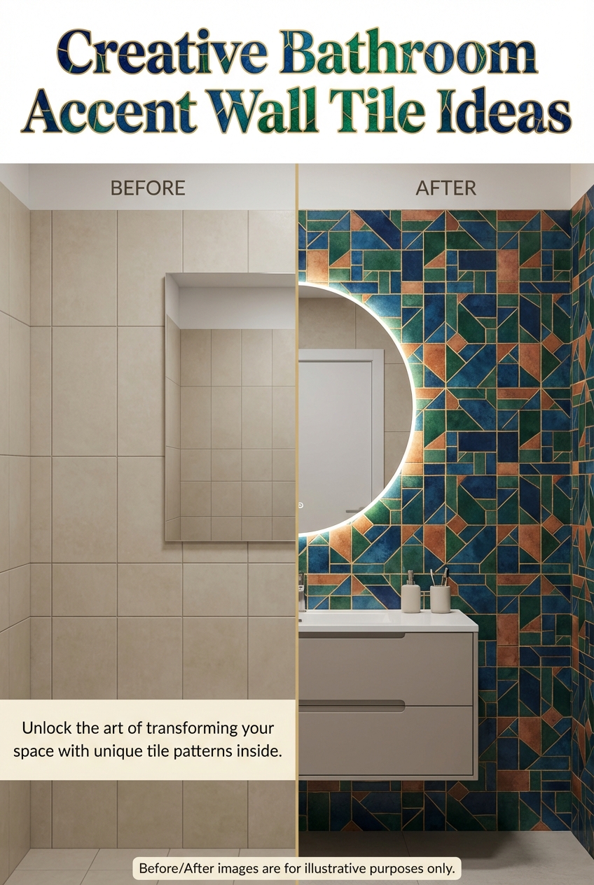 Creative Bathroom Accent Wall Tile Ideas - photo 5