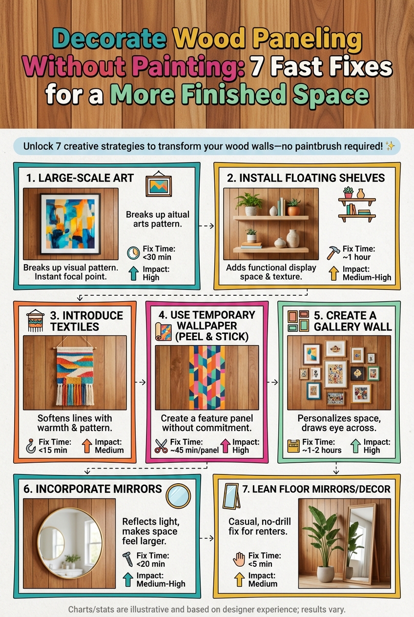 Decorate Wood Paneling Without Painting: 7 Fast Fixes for a More Finished Space - photo 4