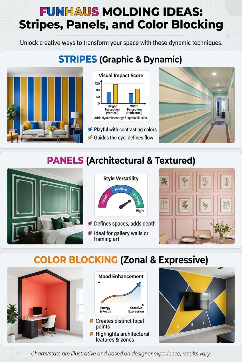 FunHaus Molding Ideas: Stripes, Panels, and Color Blocking - photo 3
