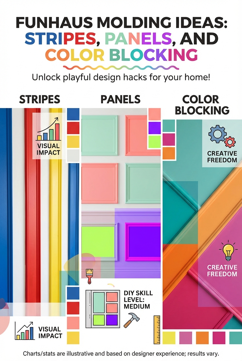 FunHaus Molding Ideas: Stripes, Panels, and Color Blocking - photo 4