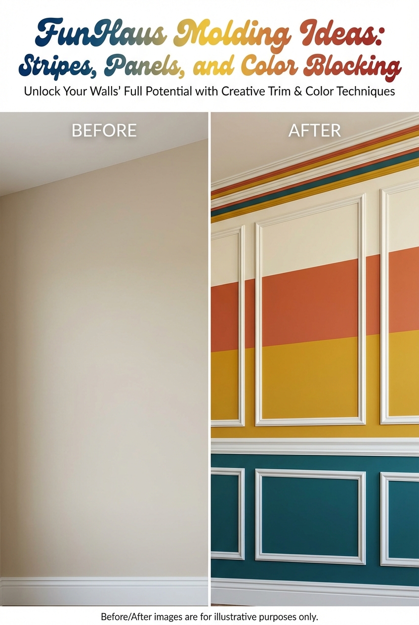 FunHaus Molding Ideas: Stripes, Panels, and Color Blocking - photo 5