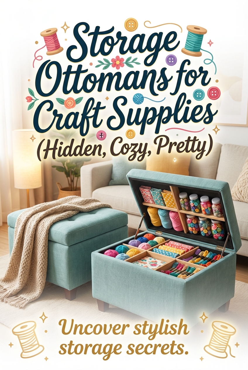 Storage Ottomans for Craft Supplies (Hidden, Cozy, Pretty) - photo 2