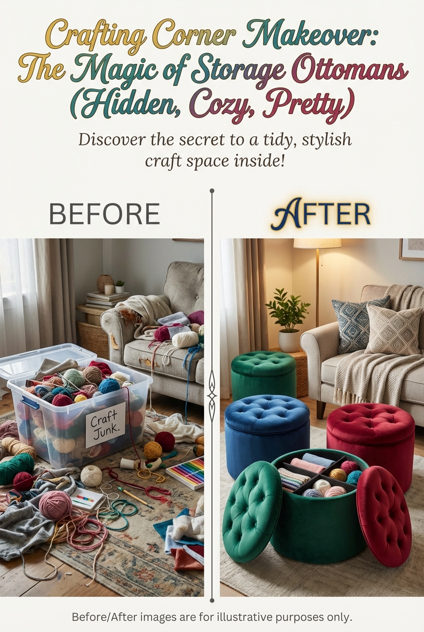 Storage Ottomans for Craft Supplies (Hidden, Cozy, Pretty) - photo 5