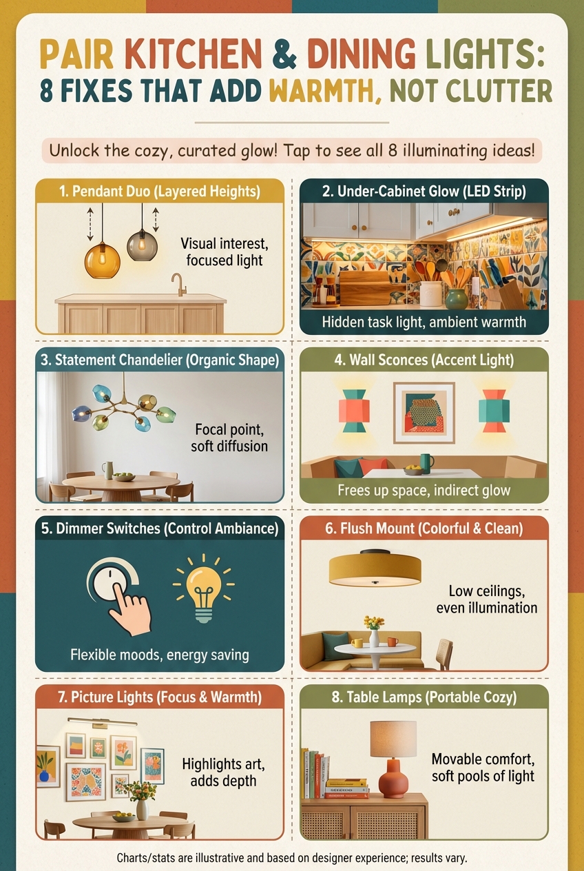Pair Kitchen and Dining Lights: 8 Fixes That Add Warmth, Not Clutter - photo 4